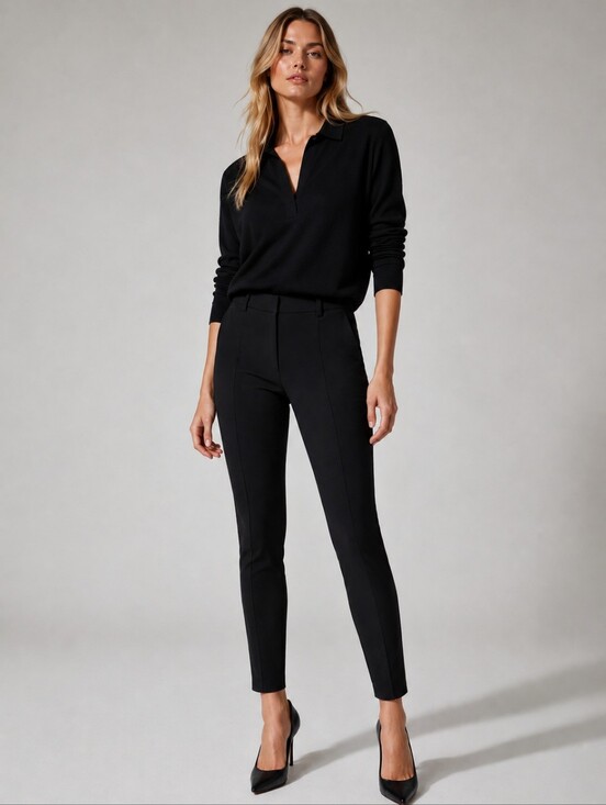 Theory Pants - ❤️ THEORY ZIP HEM FRONT SEAM LEGGINGS / SKINNY PANTS, 0 (25)